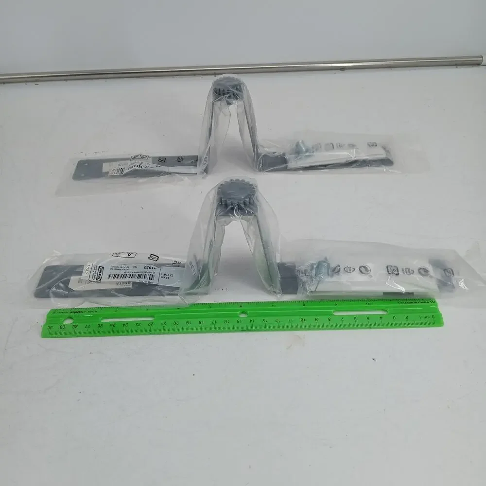 2 Of IKEA Besta Support Leg Grey 10cm (3 7/8”) Part 502.936.04 21823 New Sealed